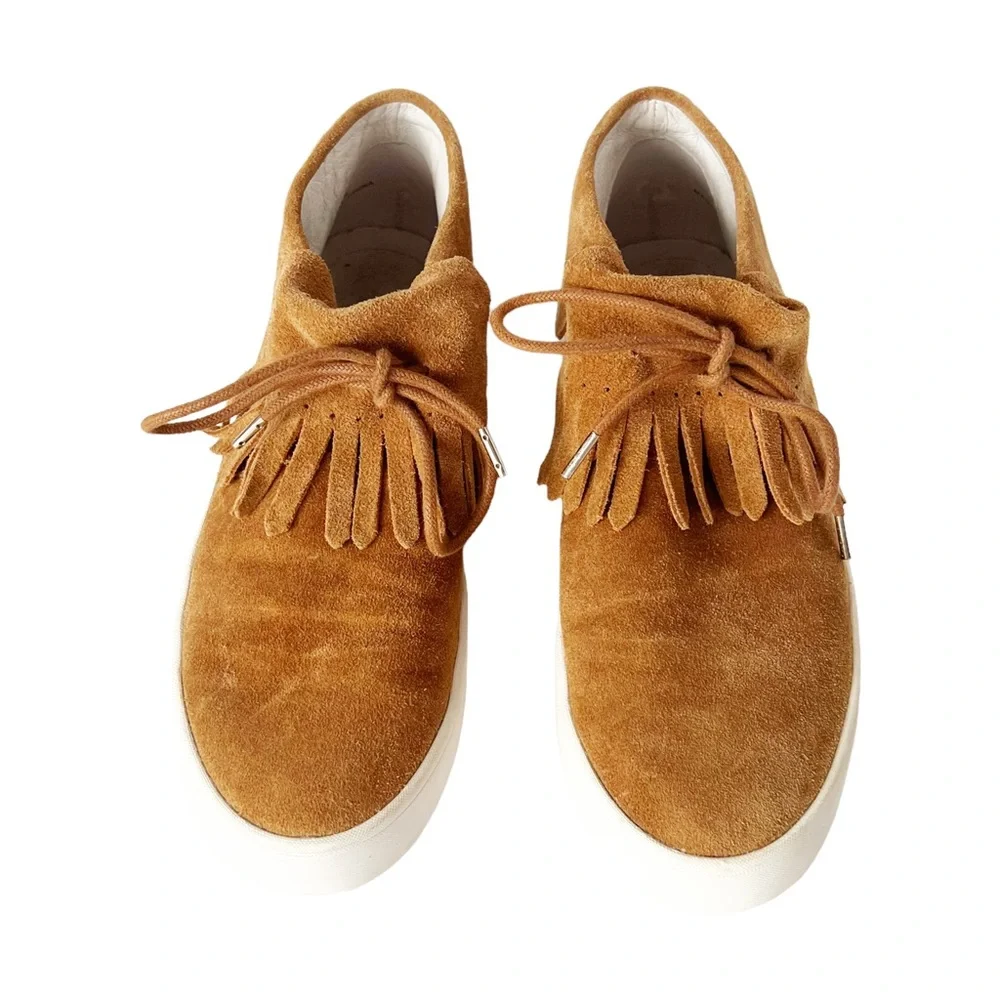 Derek Lam 10 Crosby Luca Suede Fringe Sneaker | 6 - Picture 4 of 11